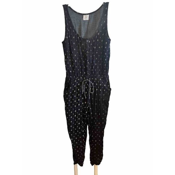 dRA Los Angeles  Cotton Jogger Leg cropped Jumpsuit size Small.  I - Picture 1 of 5